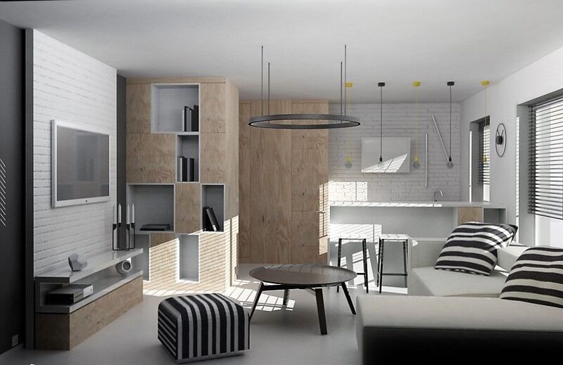 mieszkanie singla — projekt wnętrz Wrocław, Kavalerka Studio, zdjęcie 5